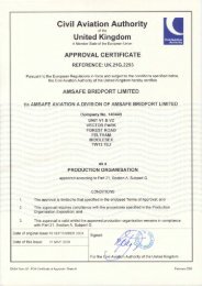 CAA Cert UK 21G 2293 - AmSafe