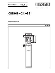 6050699 GBA ORTHOPHOS XG 3 FR.book - Sirona - Technical ...
