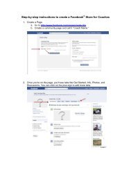 Step-by-step instructions to create a Facebook - Coach