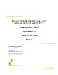 Residential Broadhectare Land Supply and ... - Surf Coast Shire