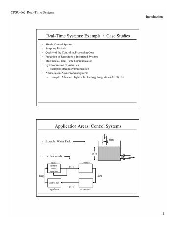 Real-Time Systems: Example / Case Studies - TAMU Computer ...