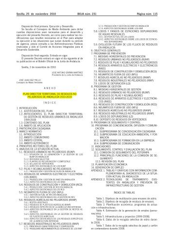 Sevilla, 25 de noviembre 2010 BOJA nÃºm. 231 PÃ¡gina nÃºm. 115 ...