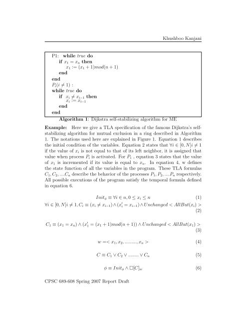 Proving the Correctness of Distributed Algorithms using TLA