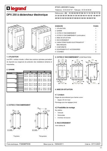 DPX 250 à déclencheur électronique