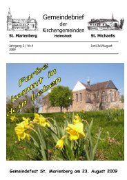 Gemeindebrief 09 / 2 - St. Marienberg