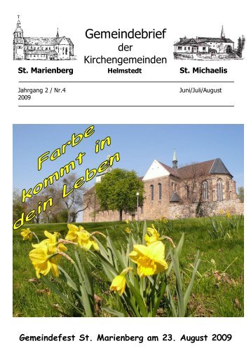 Gemeindebrief 09 / 2 - St. Marienberg