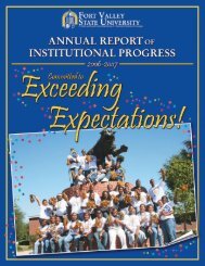 Report for 2006 - 2007 - Fort Valley State University