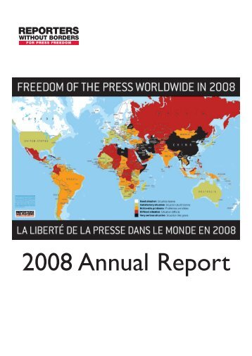 2008 Annual Report - Reporters Without Borders