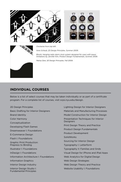 design, digital arts, and film - School of Continuing and Professional ...