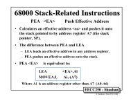 68000 Stack-Related Instructions