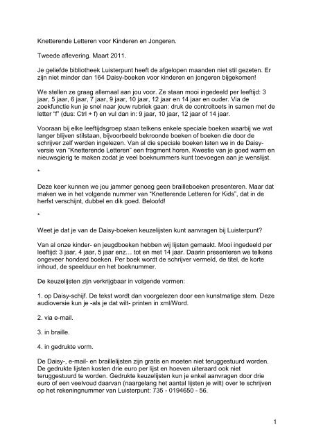 Pdf - 275 KB - Luisterpunt