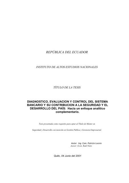 repÃºblica del ecuador secretarÃ­a general del consejo de seguridad ...