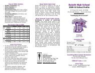 DHS School Profile 2009-2010.pdf - Duluth High School