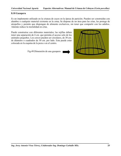 Especies Alternativas: Manual de crianza de cobayos - Centro ...