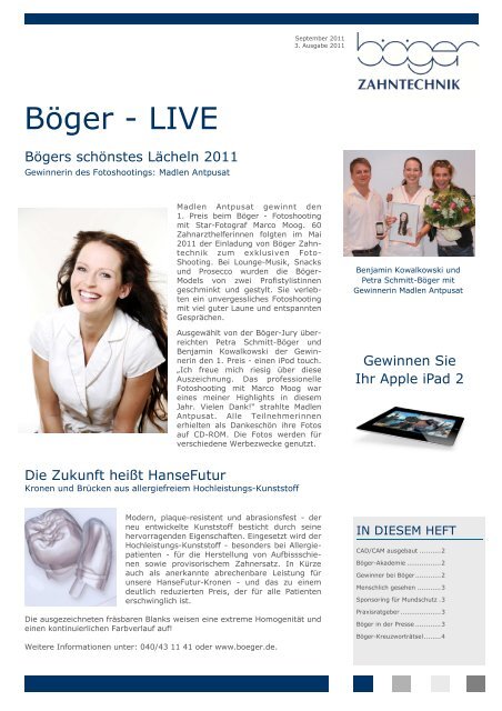 Böger - LIVE - Zahntechnik Böger