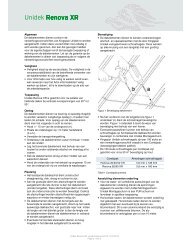 Unidek Renova XR verwerkingsvoorschrift 14-03-2012