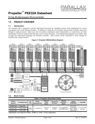 Propeller P8X32A Datasheet v1.4.0 - Parallax Semiconductor