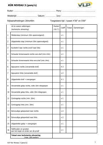 KÃ¼r niveau 3 pony's - VLP