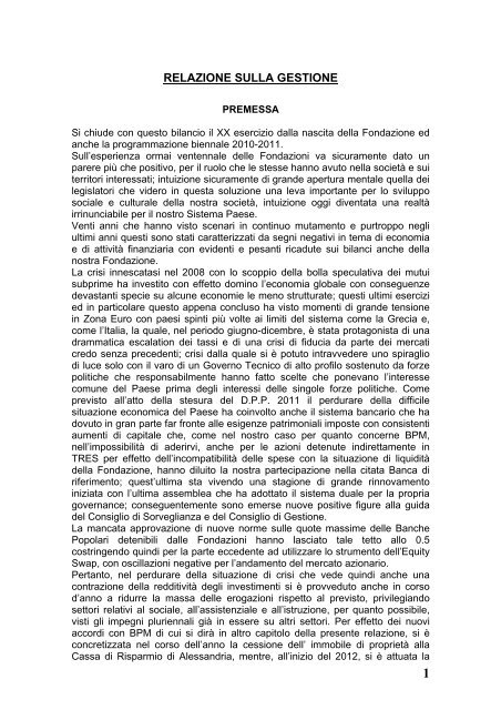 Page 1 Page 2 BILANCIO CONsUNTIvO RIFERITO ALL'ESERCIZIO ...