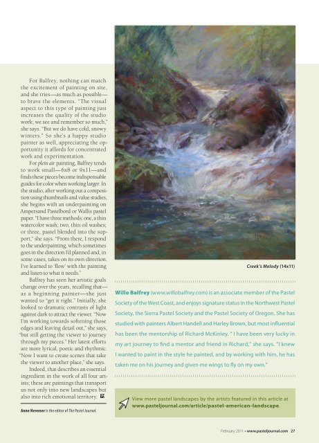 The Pastel Journal, February 2011 Sample - Artist's Network