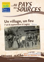 Trimestriel NÂ°64 - CommunautÃ© de Communes du Pays des Sources