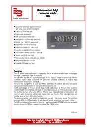 Miniature electronic 8-digit counter / rate indicator CUB5 - broen-sei