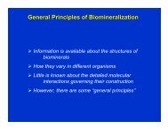 Lecture-4 (general principles of biomineralization)