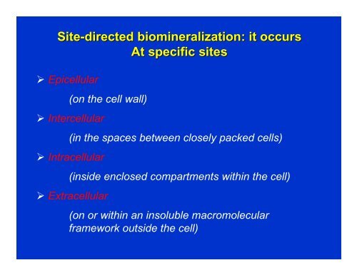 Lecture-4 (general principles of biomineralization)