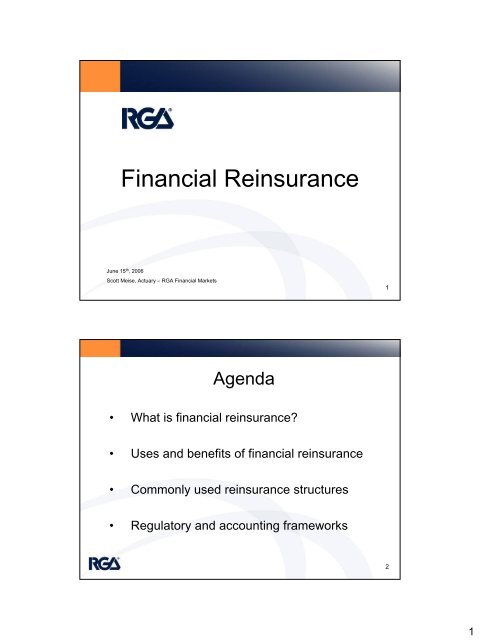 Financial Reinsurance