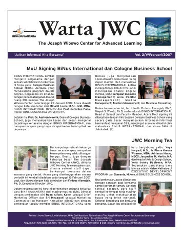 Warta JWC (Feb'07).FH11 - binus university