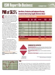 February 2010 Manufacturing and Non-Manufacturing ISM Report