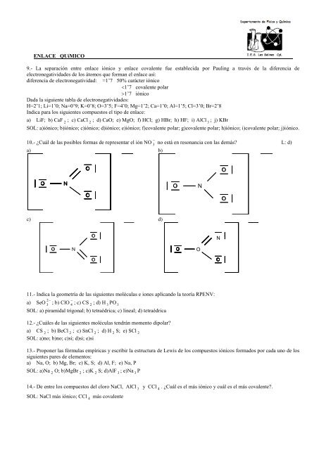 Problemas enlace - IES LAS SALINAS