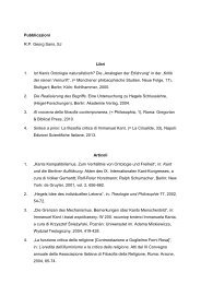 Pubblicazioni R.P. Georg Sans, SJ Libri 1. Ist Kants Ontologie ...