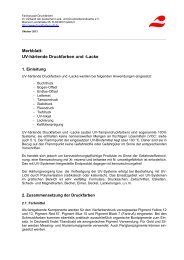 Merkblatt UV-härtende Druckfarben und -Lacke.pdf - VdL Verband ...