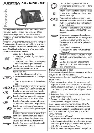 Aastra 5370 rapide (PDF, 492 Ko)