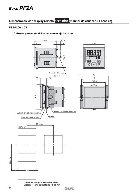 Flujostatos digitales - SMC ETech