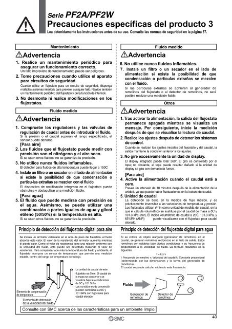 Flujostatos digitales - SMC ETech