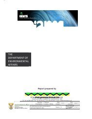 Subtheme 3 - Department of Environmental Affairs