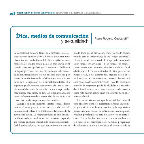 Clasificación de obras audiovisuales - IIN