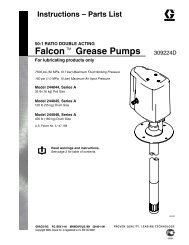 309244D 50:1 Ratio Double Acting Falcon Grease Pumps - Graco Inc.
