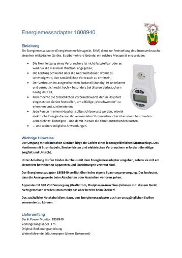 Energiemessadapter 1808940 - Bowil