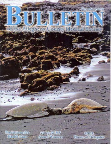 December 2009 Bulletin - Allegheny County Medical Society