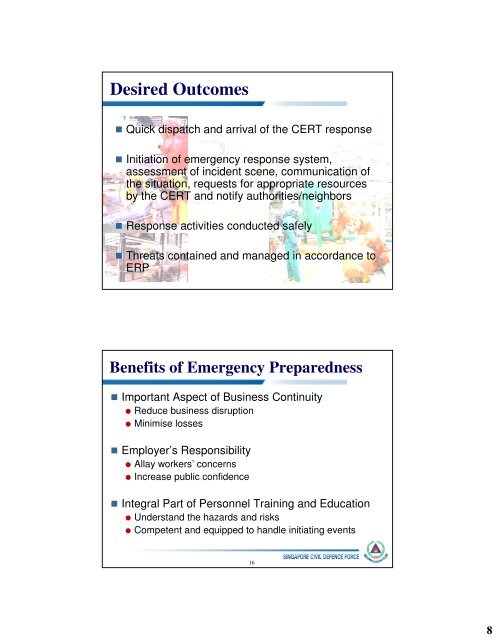 Preparedness Ã¢Â€Â“ Key Elements of Emergency Management