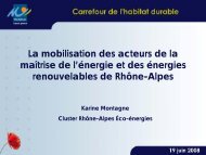 La mobilisation des acteurs de la maÃ®trise de l'Ã©nergie et des ...