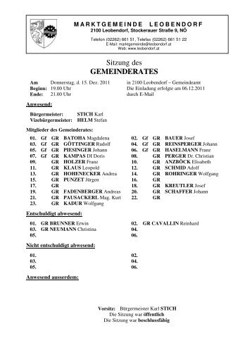 (335 KB) - .PDF - Marktgemeinde Leobendorf