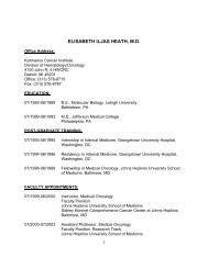 elisabeth iljas heath, md - Division of Hematology/Oncology - Wayne ...