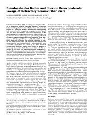 Pseudoasbestos Bodies and Fibers in Bronchoalveolar Lavage of ...