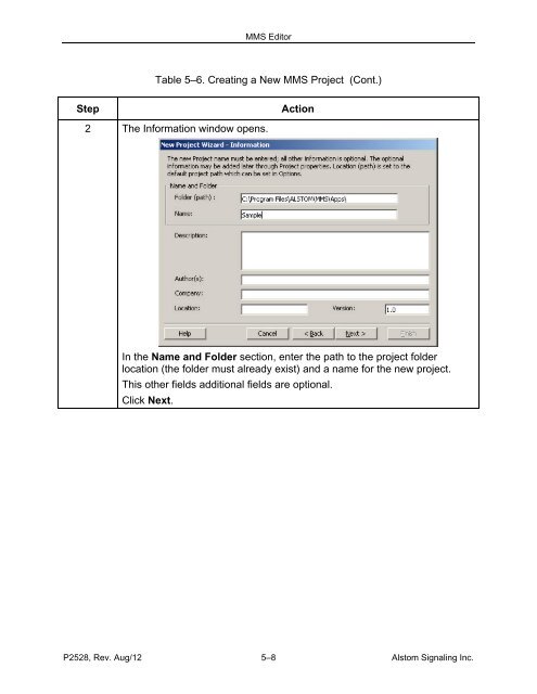 (MMS) Client/Server - ALSTOM Signaling Inc.