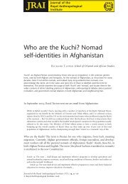 Who are the Kuchi? Nomad self-identities in Afghanistan