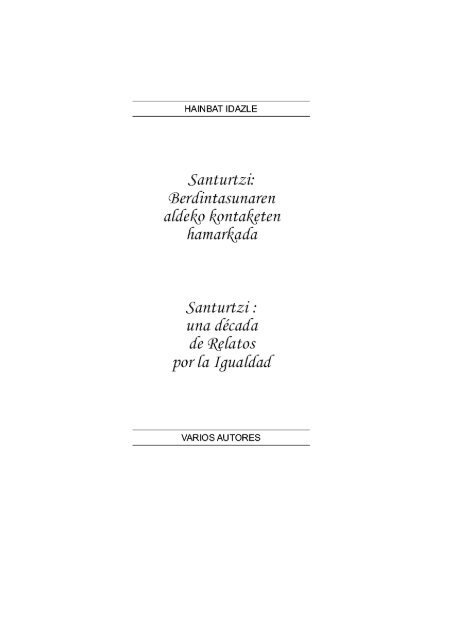 Libro "Una dÃ©cada de relatos por la Igualdad" (PDF 2,84MB)